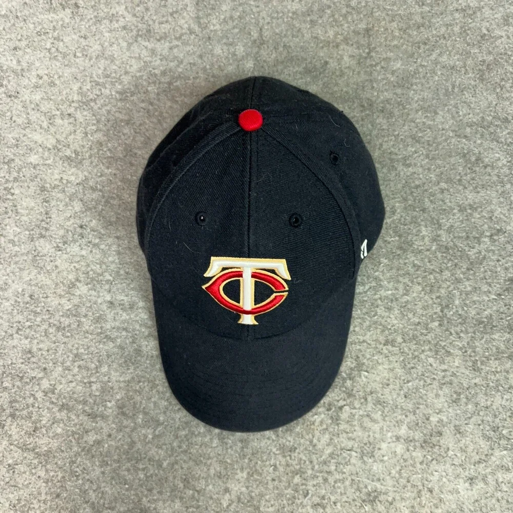 Minnesota Twins Men Hat Adjustable Navy‎ Cap Logo Wool Blend Baseball Dad MLB 47